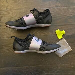 Nike Pole Vault Size 9.5 Mens Elites Track & Field Spikes Black